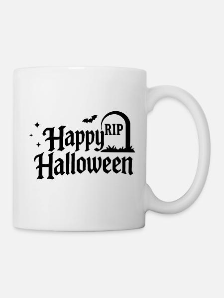 Happy Halloween Illustration - Tasse - Weiß