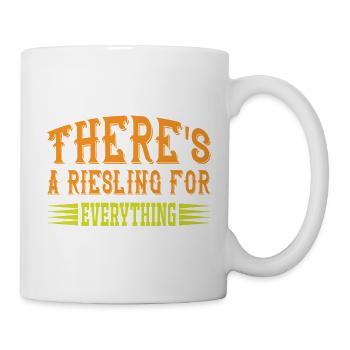 There´s Riesling for everything - Tasse - Weiß - Rechts