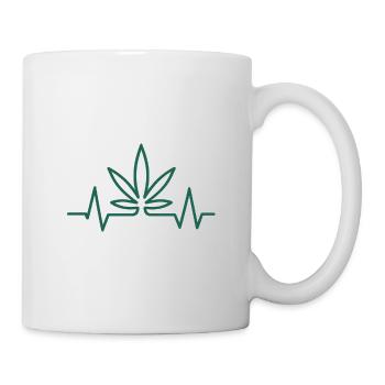 Heartbeat Hemp Leaf - Mug - white - Right