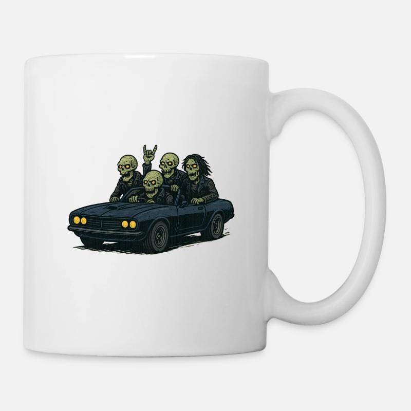 Road trip zombie - Mug blanc - blanc