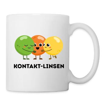Contact Lenses – Funny Pun - Mug - white - Right