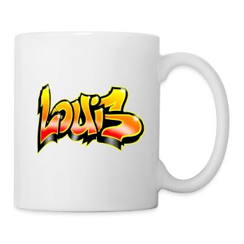 Louis Graffiti Yellow Red - Mug - white - Right