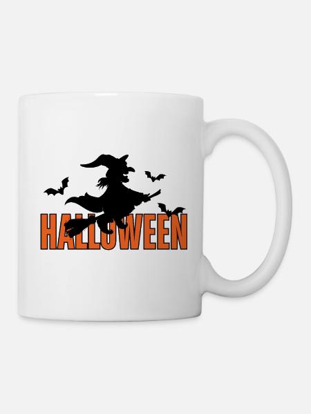 Halloween Hexe - Tasse - Weiß