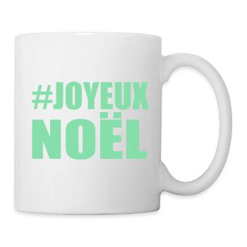 WEIHNACHTEN. FROHE WEIHNACHTEN. FROHE WEIHNACHTEN. WEIHNACHTSMANN - Tasse - Weiß - Rechts