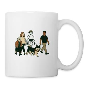 Grandma Karin with family - Mug - white - Right