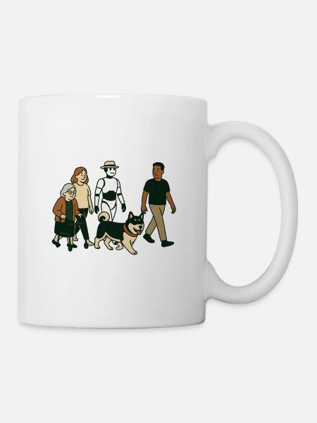 Mamie Karin en famille - Mug blanc - blanc