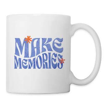 Make Memories Spruchshirt Inspiration - Tasse - Weiß - Rechts