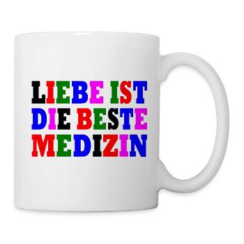 Love is the best medicine - Mug - white - Right