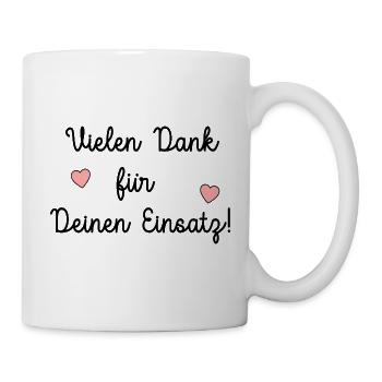 Merci beaucoup engagement soutien - Mug blanc - blanc - Droite