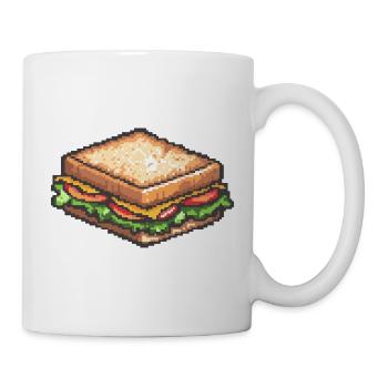 Pixel Sandwich Retro Snack - Mug - white - Right