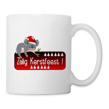 Frohe Weihnachten Koala - Tasse - Weiß - Rechts