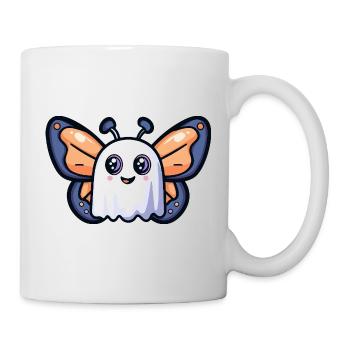 Papillon Halloween Fantôme - Mug blanc - blanc - Droite