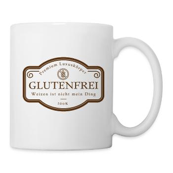 Weizen Ist Nicht Mein Ding Glutenfrei Badge - Tasse - Weiß - Rechts