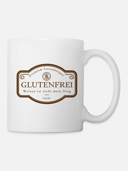 Weizen Ist Nicht Mein Ding Glutenfrei Badge - Tasse - Weiß