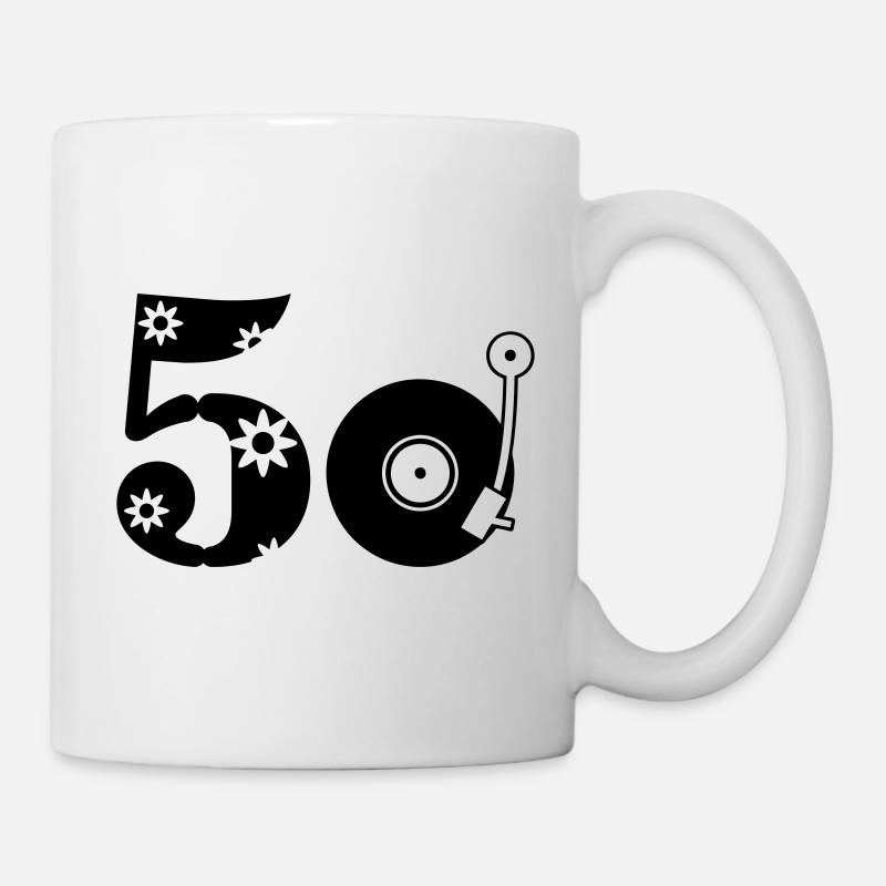 Années 50 Années cinquante - Mug blanc - blanc