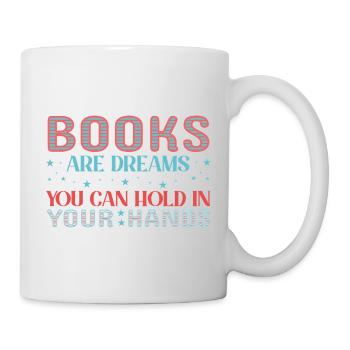 Bücherträume in deinen Händen - Tasse - Weiß - Rechts
