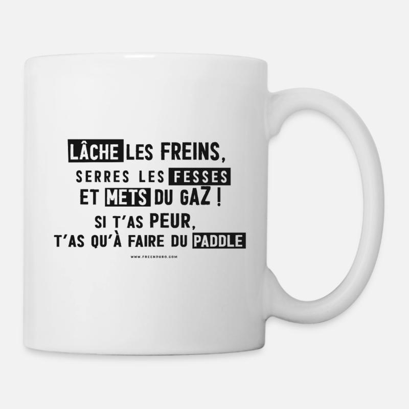 Lâche les freins et mets du gaz  - Mug blanc - blanc