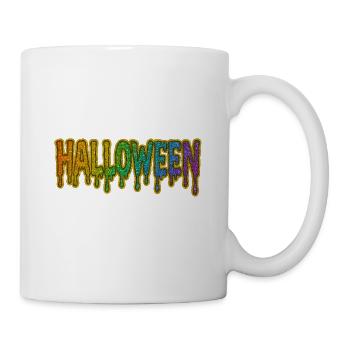Rainbow Drop Halloween Font - Mug - white - Right