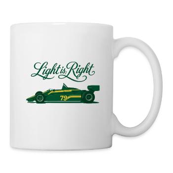 Ligth_is_right_F1 - Tasse - Weiß - Rechts