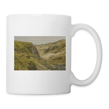 Geometrisches Netz Canyon - Tasse - Weiß - Rechts