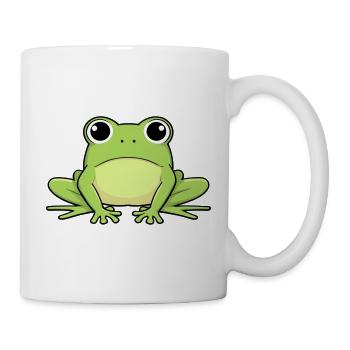 Happy Frog Cartoon Print - Mug - white - Right