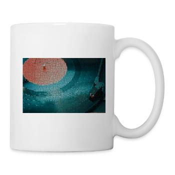Néon Mosaïque Platine Nuit Couleurs - Mug blanc - blanc - Droite
