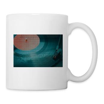 Turntable in a triangle pattern - Mug - white - Right