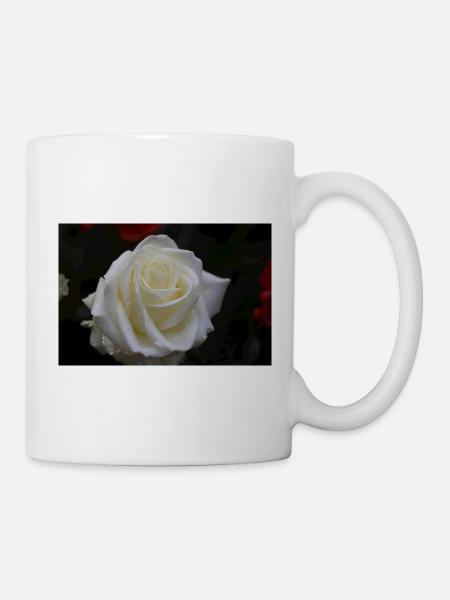 white rose - Mug - white