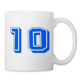 10. 10 YEARS. 10th ANNIVERSARY. 10 YEAR ANNIVERSARY. - Mug - white - Right