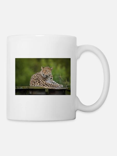 Leopard - Tasse - Weiß