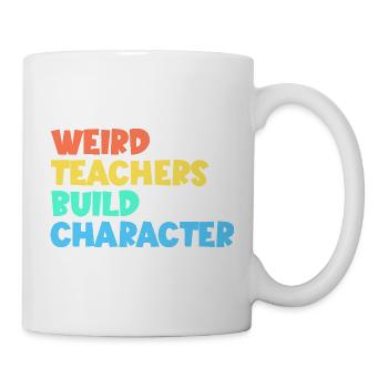 D’étranges enseignants forment le personnage - Mug blanc - blanc - Droite