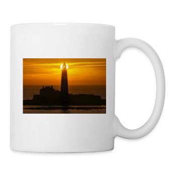 sunrise St Marys Lighthouse - Mug - white - Right