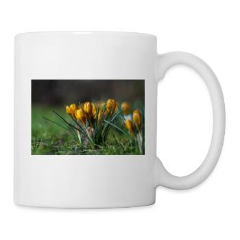 Nahaufnahme Von Blumen - Tasse - Weiß - Rechts