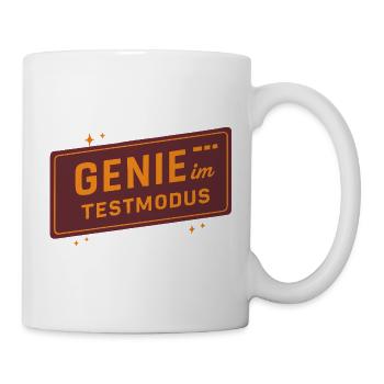 Génie en mode test – Drôle de dicton pour les créatifs - Mug blanc - blanc - Droite