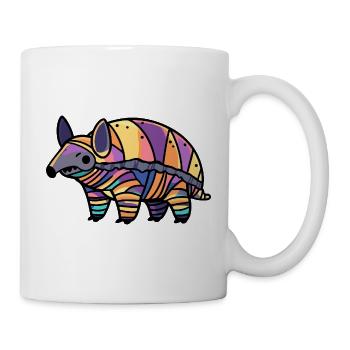 Gürteltier Zombie Halloween Zombie - Tasse - Weiß - Rechts