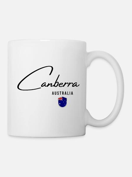 Elegantes Design Canberra, australischer Stolz - Tasse - Weiß