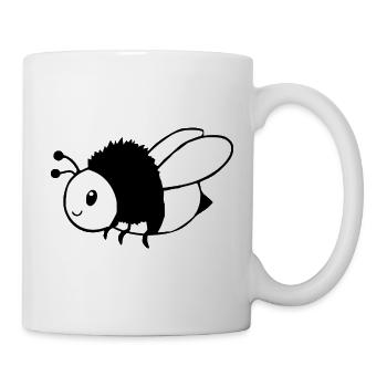 Bienke Imker Geschenk - Tasse - Weiß - Rechts