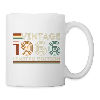 1966 Vintage Retro Geburtstagsgeschenk - Tasse - Weiß - Rechts
