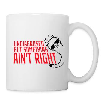 Undiagnosed But Something Ain't Right Lama Glasses - Mug - white - Right