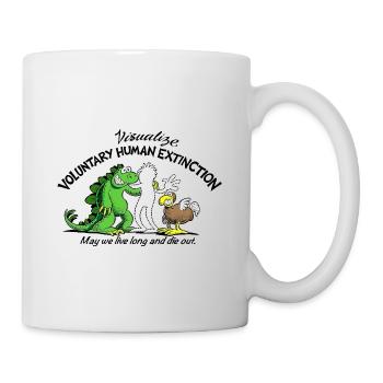Voluntary Human Extinction Movement VHEMT - Tasse - Weiß - Rechts