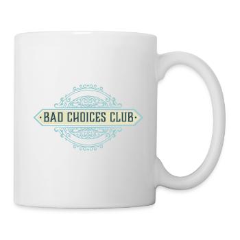 Bad Choices Club Emblem - Mug - white - Right