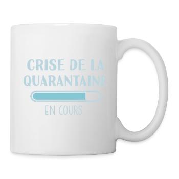 Crise de la Quarantaine en Cours - Mug blanc - blanc - Droite