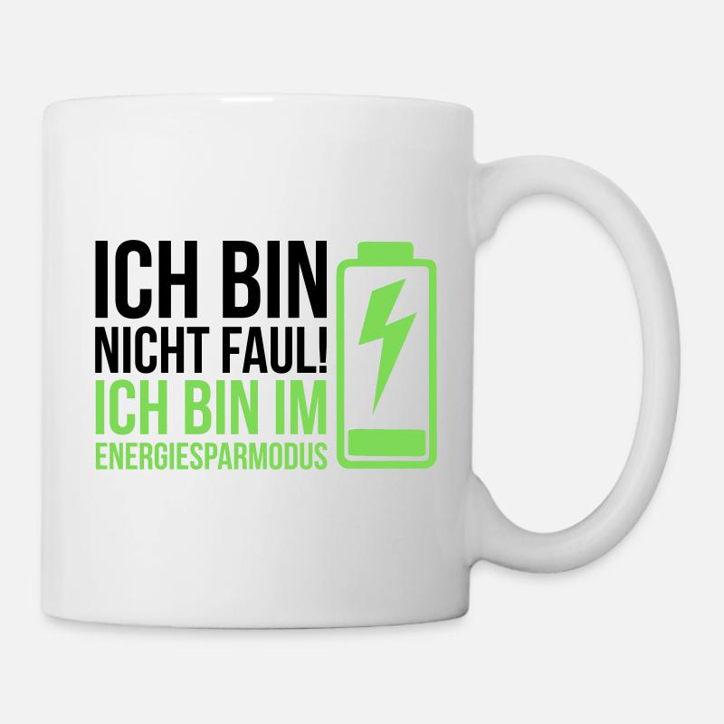 I'm not lazy – I'm in power saving mode - Mug - white