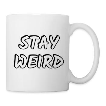 Stay Weird Bold Typography - Mug - white - Right