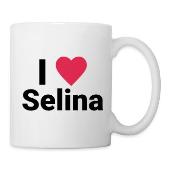 I LOVE SELINA - Tasse - Weiß - Rechts