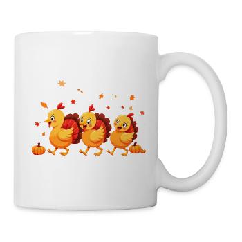 Thanksgiving Truthahn Baby - Tasse - Weiß - Rechts
