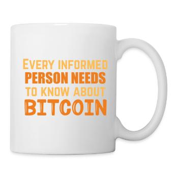 Bitcoin informé - Mug blanc - blanc - Droite
