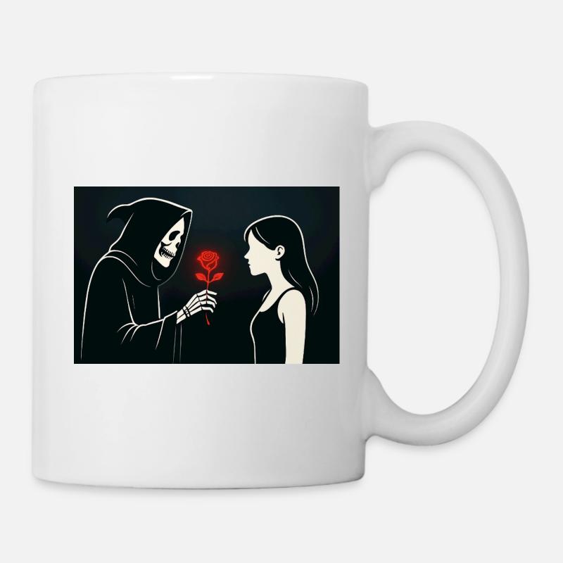 Rose des Sensenmanns - Tasse - Weiß