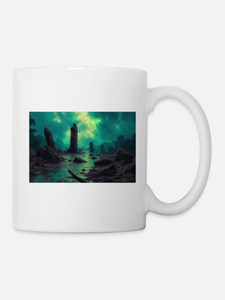 Dark Fantasy Illustration - Tasse - Weiß