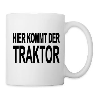 Traktor - Tasse - Weiß - Rechts